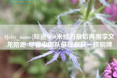 固始短道5000米接力最后两圈李文龙陪跑-尽管中国队最终收获一枚铜牌