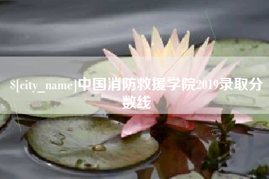 固始中国消防救援学院2019录取分数线