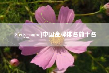 固始中国金牌排名前十名