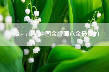 固始中国金牌哪六金最贵的