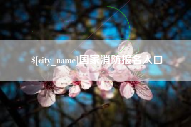 固始国家消防报名入口