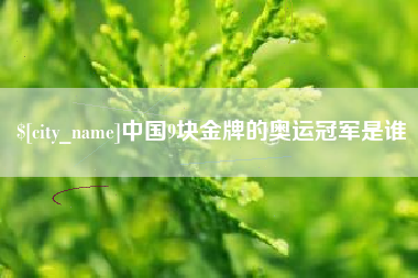 固始中国9块金牌的奥运冠军是谁