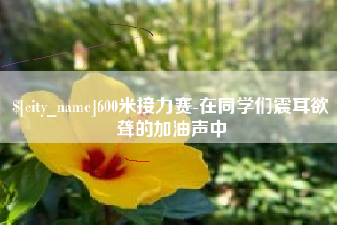 固始600米接力赛-在同学们震耳欲聋的加油声中
