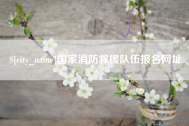 固始国家消防救援队伍报名网址