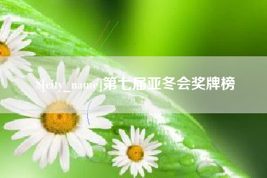 固始第七届亚冬会奖牌榜