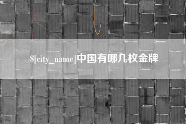 固始中国有哪几枚金牌