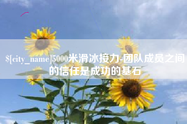 固始5000米滑冰接力-团队成员之间的信任是成功的基石