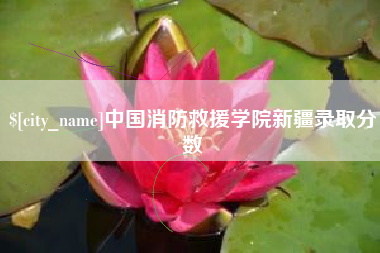 固始中国消防救援学院新疆录取分数