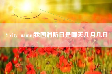 固始我国消防日是哪天几月几日
