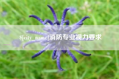 固始消防专业视力要求