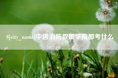 固始中国消防救援学院都考什么