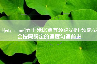 固始五千米比赛有领跑员吗-领跑员会按照既定的速度匀速前进