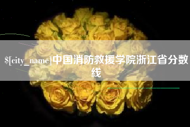 固始中国消防救援学院浙江省分数线