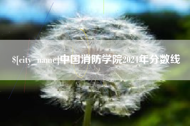 固始中国消防学院2024年分数线