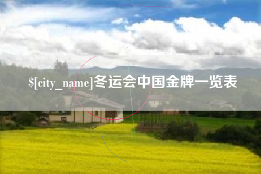 固始冬运会中国金牌一览表