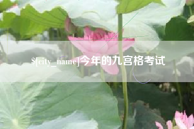 固始今年的九宫格考试