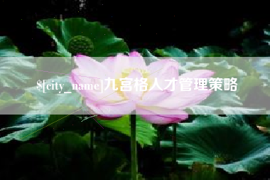 固始九宫格人才管理策略