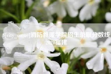 固始消防救援学院招生录取分数线2020福建