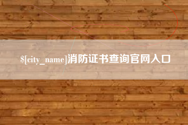 固始消防证书查询官网入口