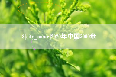 固始2020年中国5000米